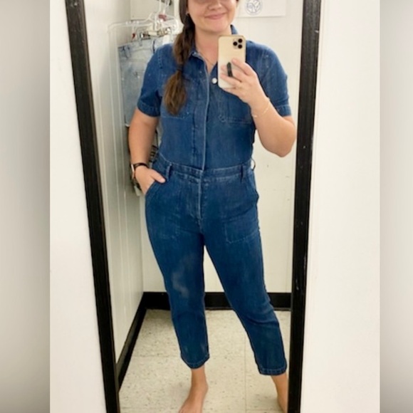 Everlane Pants & Jumpsuits Everlane Denim Coverall Jumpsuit Poshmark